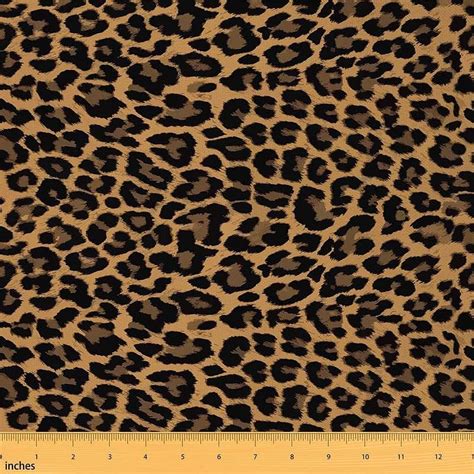 Leopard Print Fabric by The Yard Safari Animal Print Upholstery Fabric ...