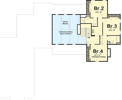 Modern 4 Bedroom Farmhouse Plan - 62544DJ | Architectural Designs ...