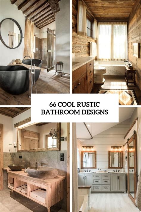 66 Cool Rustic Bathroom Designs - DigsDigs