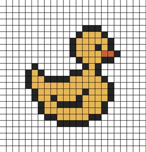 Rubber Duck Pixel Art | Pixel art, Pixel art pattern, Pixel art design