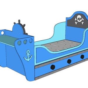 Pirate Boat Bed Plans plans Only, Create a Themed Bedroom for Your ...