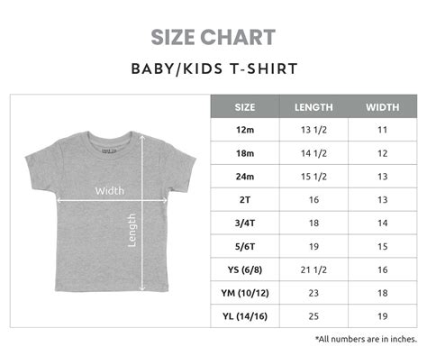 Youth T Shirt Size Chart: A Simple Guide