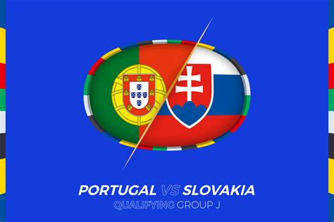 Portugal vs Slovakia icon for European football tournament ...