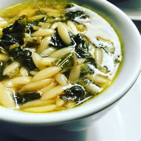 Orzo Soup with Greens and Wholesome Chicken Broth