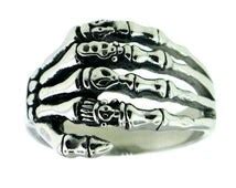 Popular items for skeleton hand ring on Etsy