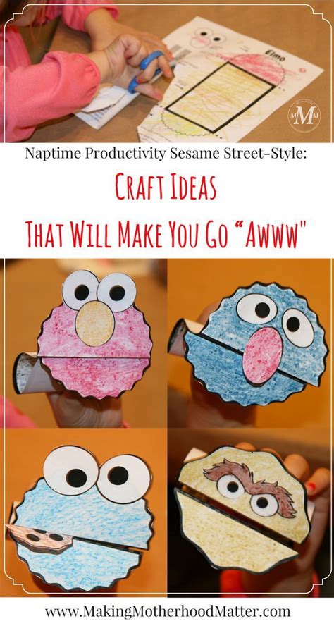 Sesame Street Puppet Craft That Will Make You Go “Awww" | Sesame street ...