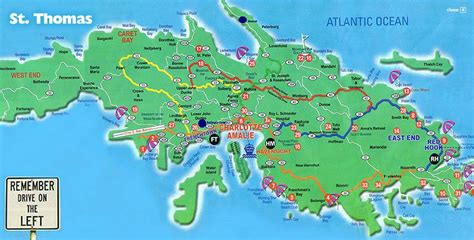 St Thomas Beaches Map | Beach Map