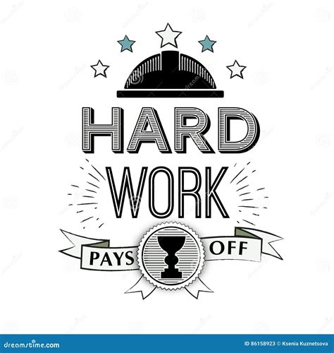 Hard Work Pays Off Royalty-Free Stock Photo | CartoonDealer.com #59244999