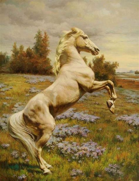 Famous Horse Painting A Grey Horse