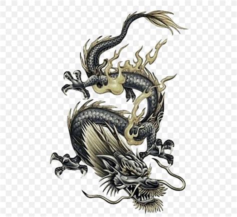 Japanese Dragon Chinese Dragon Tattoo, PNG, 515x752px, Japanese Dragon ...