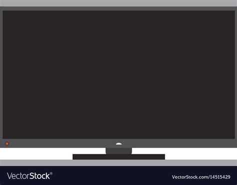 Modern flat screen tv icon image Royalty Free Vector Image