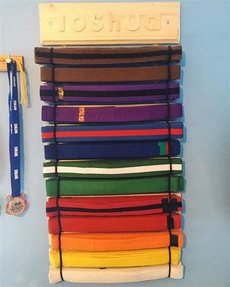 Wooden Martial Art Belt Display,martial art, kickboxing, karate, boxing ...