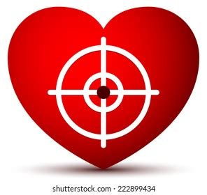 Heart Graphics Crosshair Stock Vector (Royalty Free) 222899434 ...