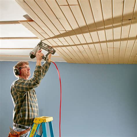 Plywood Ceiling Installation