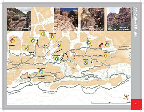 Red Rock Canyon, NV Climber's Map