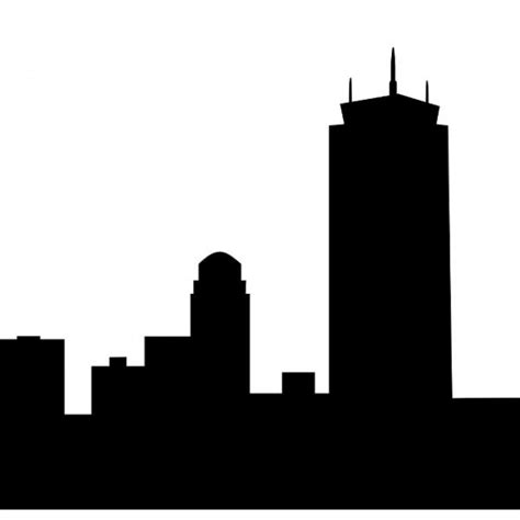 Boston Skyline Silhouette at GetDrawings | Free download