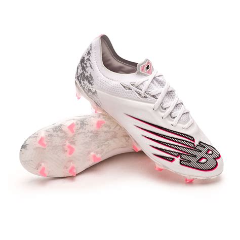 Football Boots New Balance Furon V6+ Pro FG White-Alpha Pink - Fútbol ...