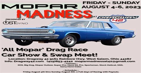 Dragway 42 Mopar Madness at Dragway 42 - Ohio tickets