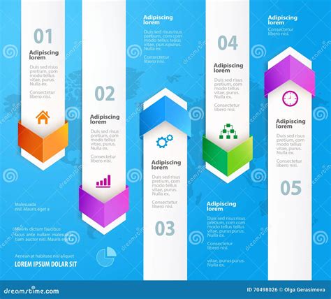 Arrow Infographic Design Elements. Vector Illustration. Stock Vector ...