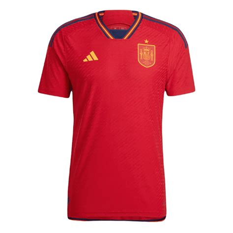 adidas Spain World Cup 22 Home Authentic Men's Jersey - Soccer Shop USA