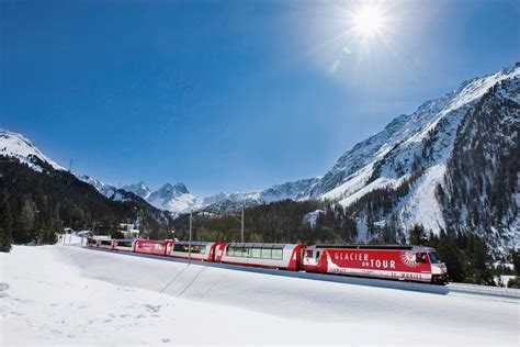 Glacier Express - Switzerland Train Ride -Zermatt to St. Moritz Train