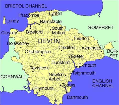 23 best Devon maps images on Pinterest | Devon map, Plymouth and Charts