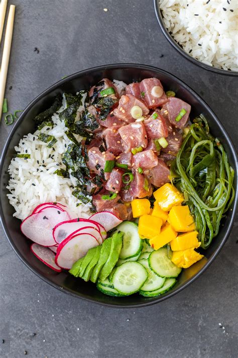 Hawaiian Poke Bowl (THE BEST) - Momsdish