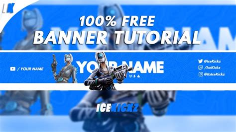 How To Make A FREE Fortnite Youtube Banner Without Photoshop! (Pixlr ...