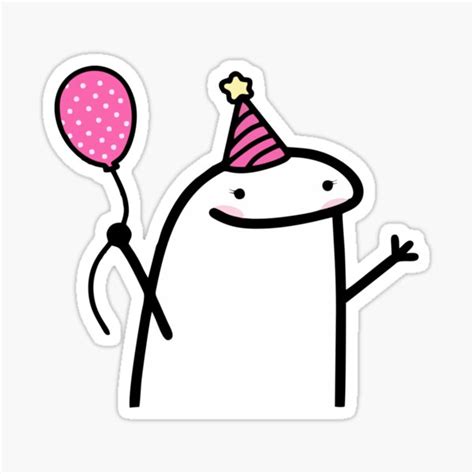 "Flork Birthday 3" Sticker for Sale by JenniferM98 | Redbubble