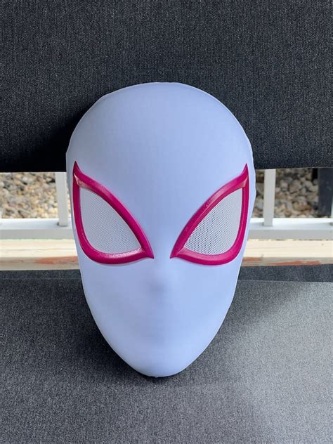 Spider Gwen Stacy Cosplay Mask With 3D Print Face Shell - Etsy UK