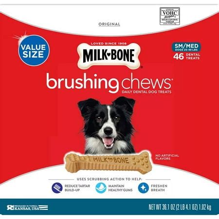 Chewy.com for Milk-Bone Original Brushing Chews Daily Dental Dog Treats ...