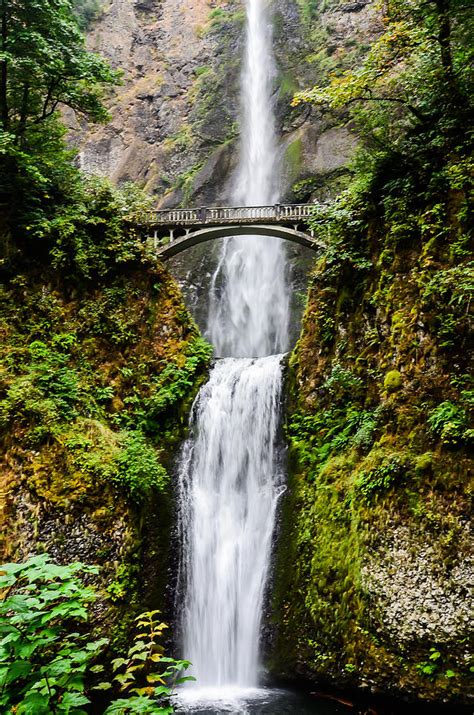 Multnomah Falls Oregon Waterfalls Photograph by Puget Exposure