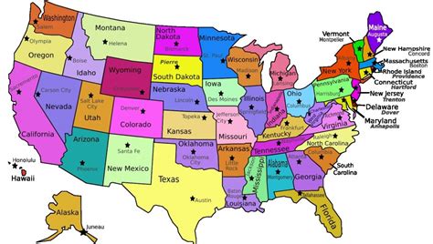 Map Of The United States With States Labeled Printable - Printable Maps