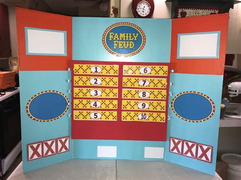 DIY Family Feud game board | Family feud game, Board games diy, Family feud