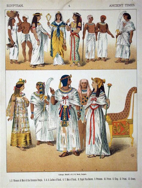 Description Ancient Times, Egyptian. - 001 - Costumes of All Nations ...