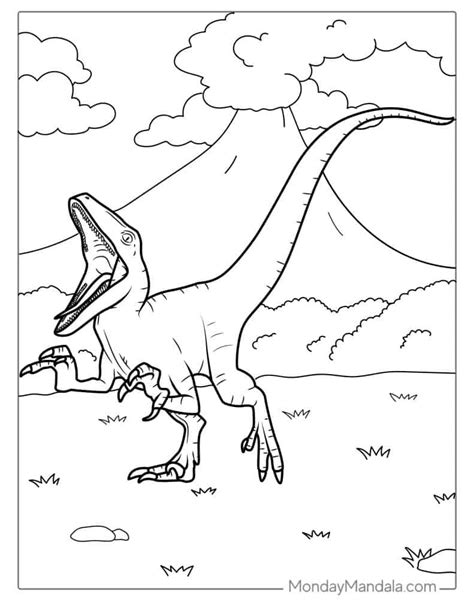 Velociraptor Coloring Page