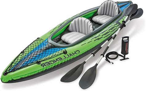 Intex Challenger K2 2 Person Inflatable Kayak Set