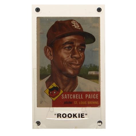 1953 Satchel Paige Topps "Rookie" Baseball Card : EBTH