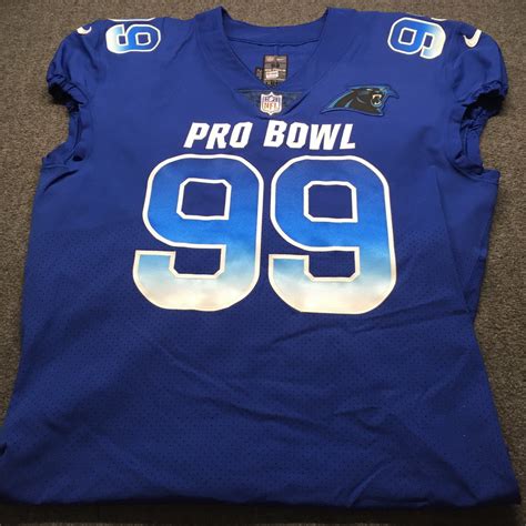 NFL - Panthers Kawann Short Game Issued 2019 Pro Bowl Jersey Size 52 ...