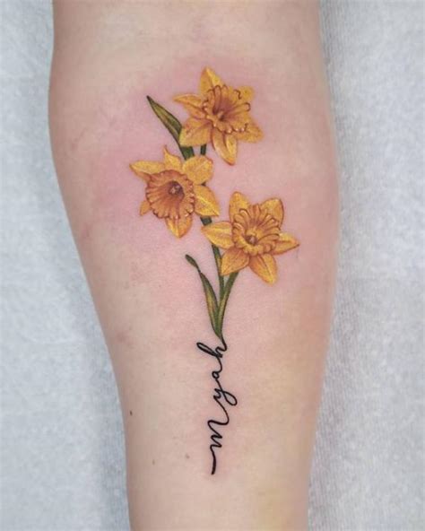 60 Daffodil Tattoo designs with Meanings