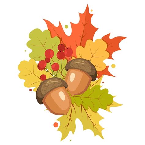 Fall Acorn Clip Art