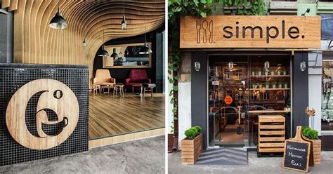 9 Design Ideas For Creative And Modern Wood Signs | Modern restaurant ...