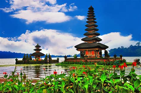 Pura Ulun Danu Bratan Fond d'écran HD | Arrière-Plan | 3000x1980 | ID ...