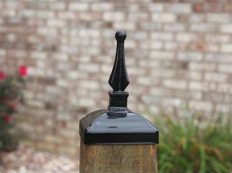 Wrought Iron Fence Plastic Post Caps | AdinaPorter