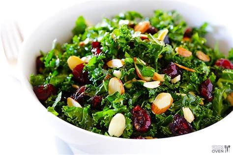 Kale Salad with Warm Cranberry Vinaigrette | Gimme Some Oven