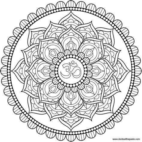 Lotus Mandala Coloring Page at GetDrawings | Free download