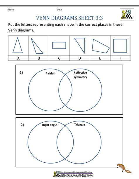 Venn Diagram Word Problems Worksheet – E Street Light