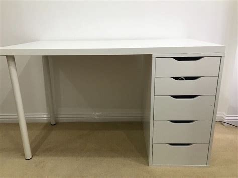 Ikea white Linnmon/Alex desk with drawers | in Strathaven, South ...