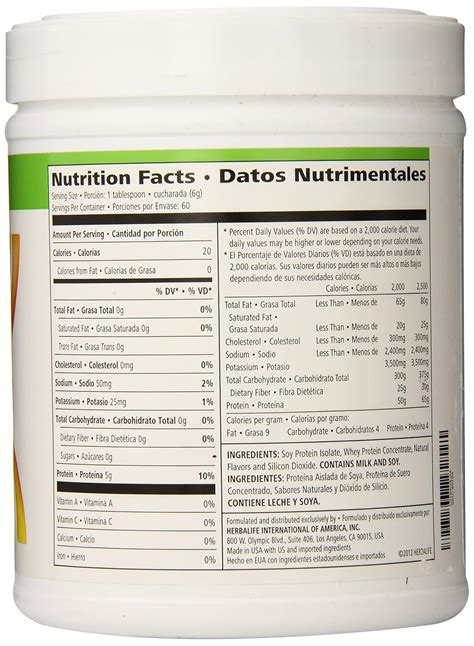 Herbalife Protein Nutrition Facts | Besto Blog