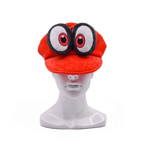 Super Mario Odyssey Cappy Mario's Plush Hat Halloween Cosplay Cap Xmas ...